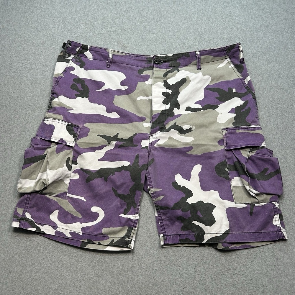 Rothco‎ BDU Purple Camo Cargo Shorts Mens Size XL Regular